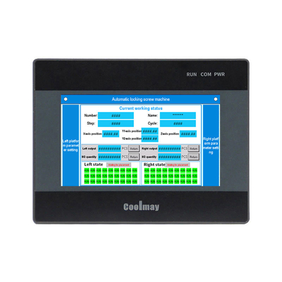 PLC Automation Control Panel Single Phase 6 Channel 60K Colors Screen PLC HMI All In One